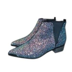 ASOS ADMISSION Pointed Ankle Boots - Glitter / US 9